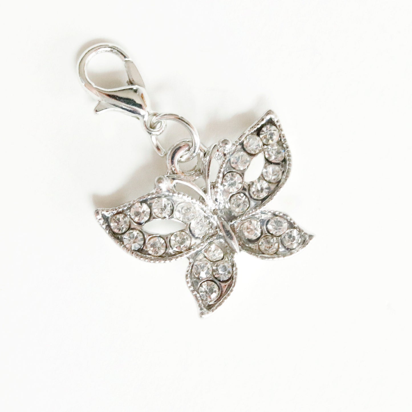 Rhinestone Butterfly Charm | Sparkly Butterfly Bookmark | Butterfly Clip