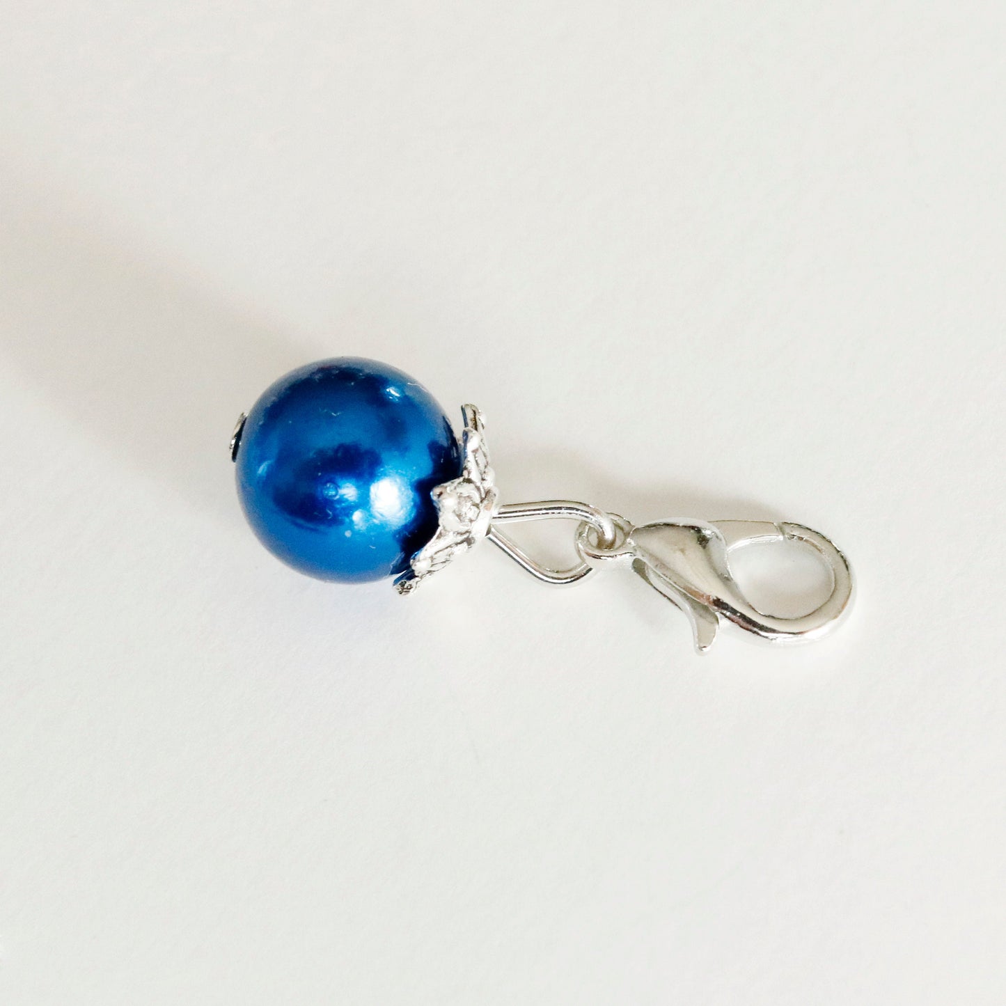 Colorful Pearl Charms | Red Pearl Clip | Yellow Pearl Charm | Blue Pearl Bookmark