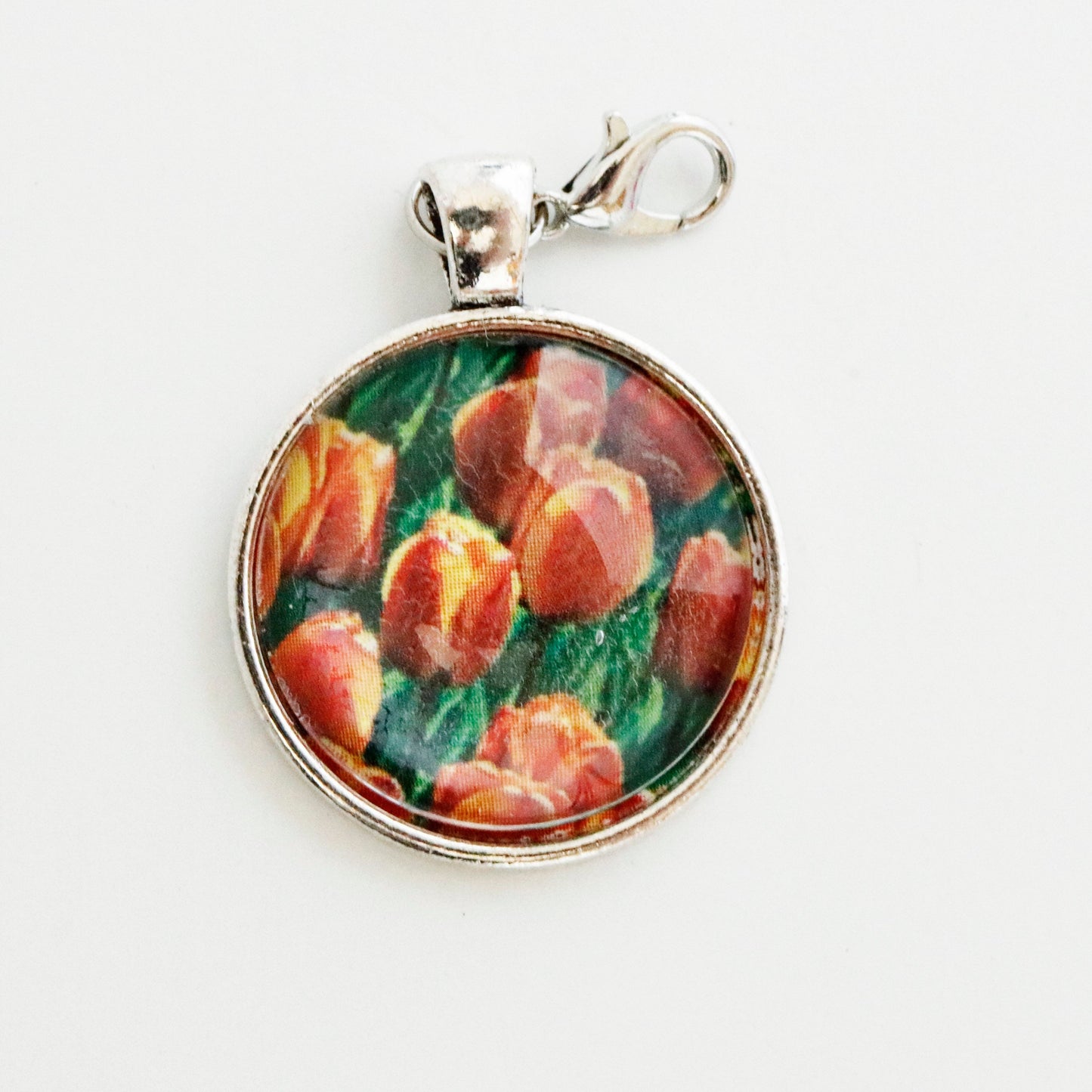 Tulip Cabochon Charms | Pretty Tulip Clips | Tulip Field Bookmarks