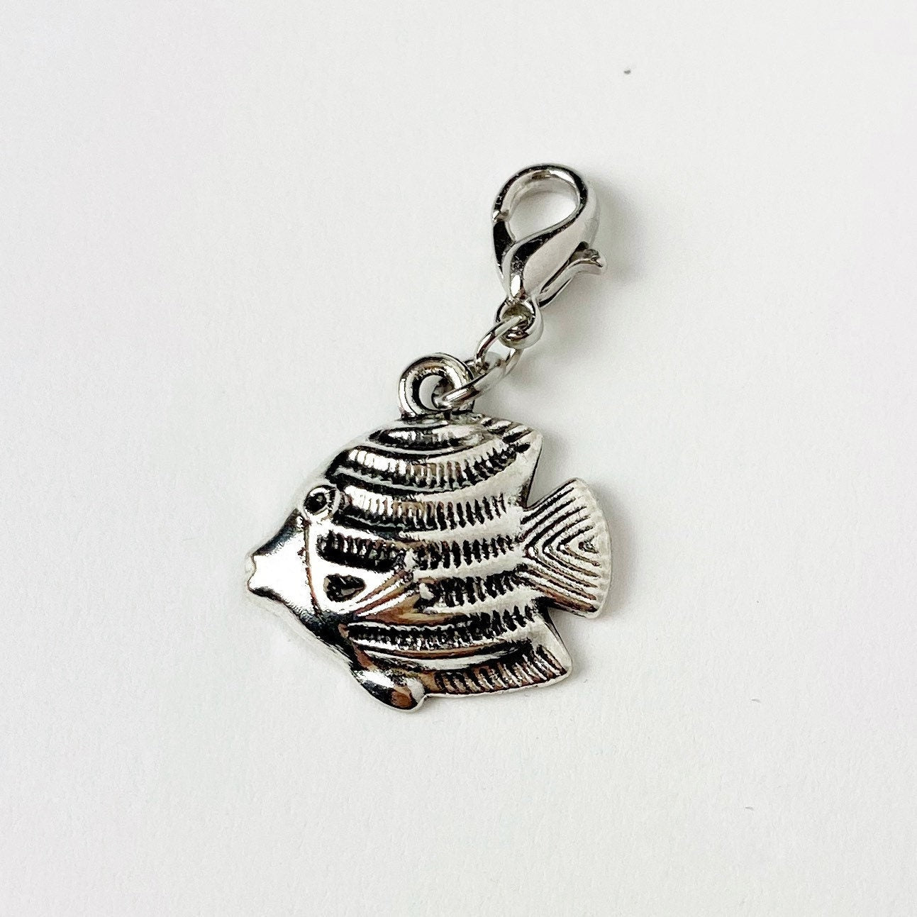 Tropical Fish Charm | Sea Life Bookmark | Marine Life Clip | Beach Stitch Marker | Ocean Progress Keeper | Counter