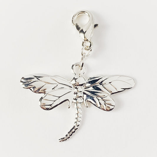 Dragonfly Charm | Stamped Metal Bookmark | Colibri Clip | Stitch Marker | Progress Keeper | Counter