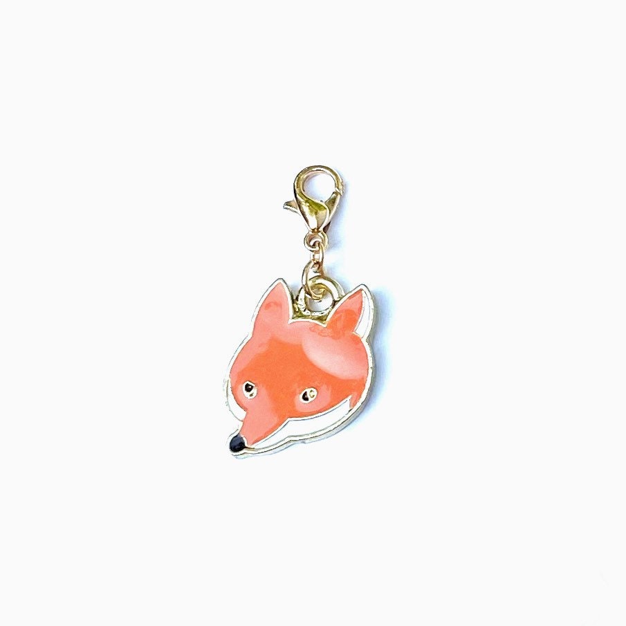 Fox Head Charm | Animal Bookmark | Critter Clips