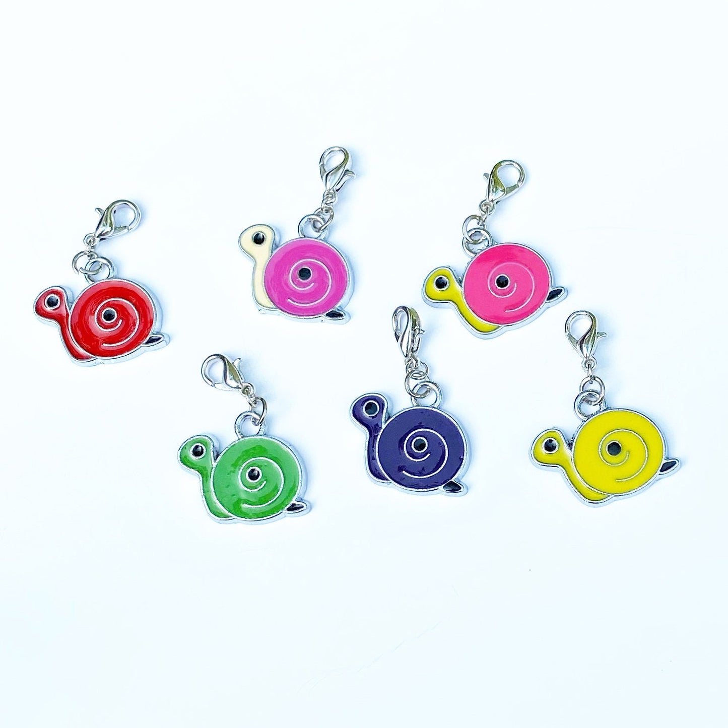 Colorful Snail Charms | Snail Bookmark | Autumn Clip