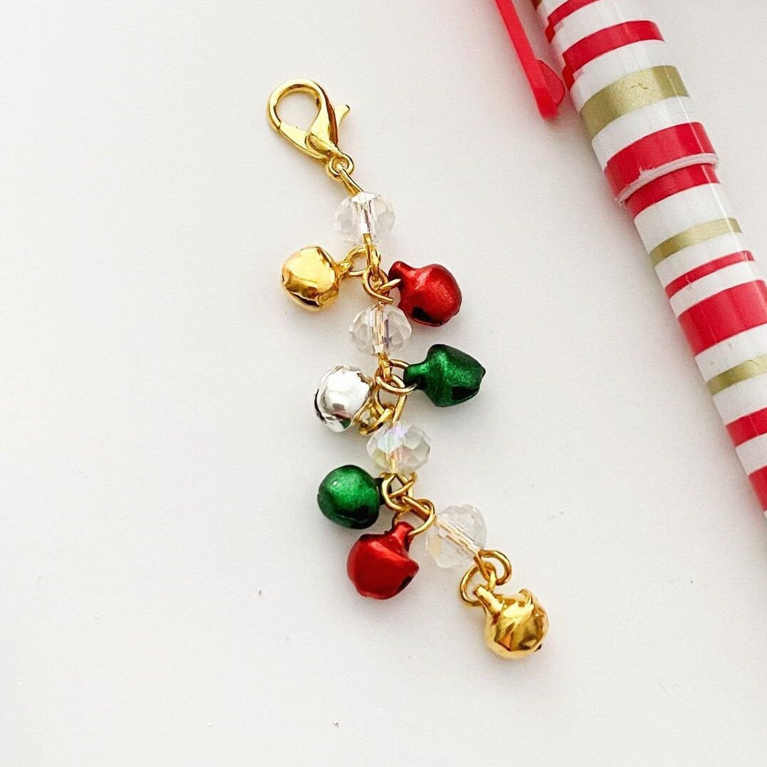 Jingle Bells Chain | Christmas Clip | Holiday Badge Charm