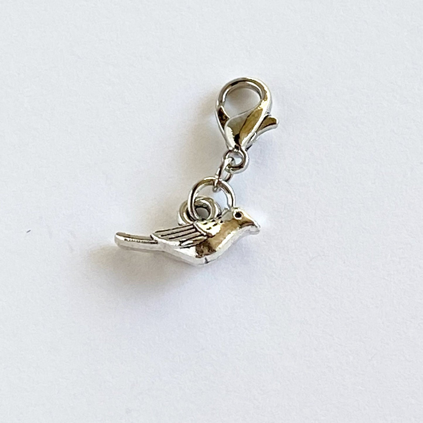 Tiny Bird Charm | Birdie Clip | Bird Stitch Marker | Progress Keeper | Counter