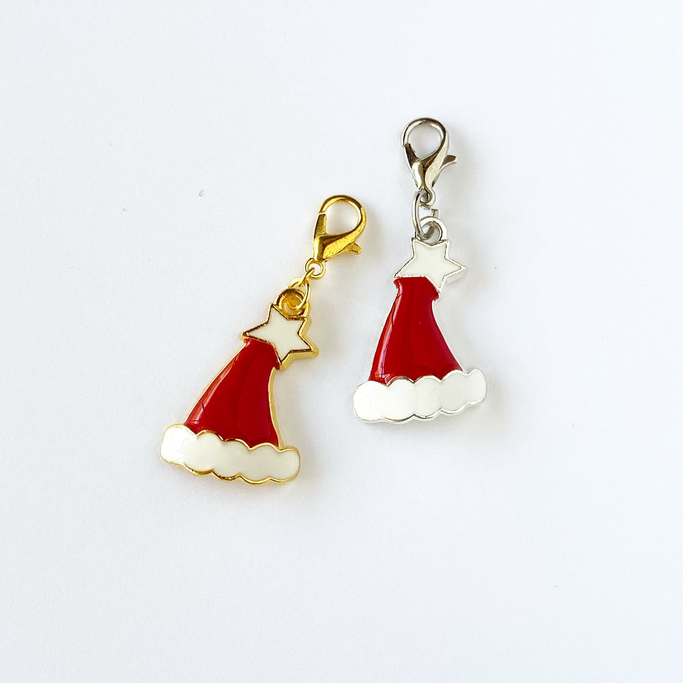 Santa Hat Charm | Christmas Bookmark | Santa Claus Clip