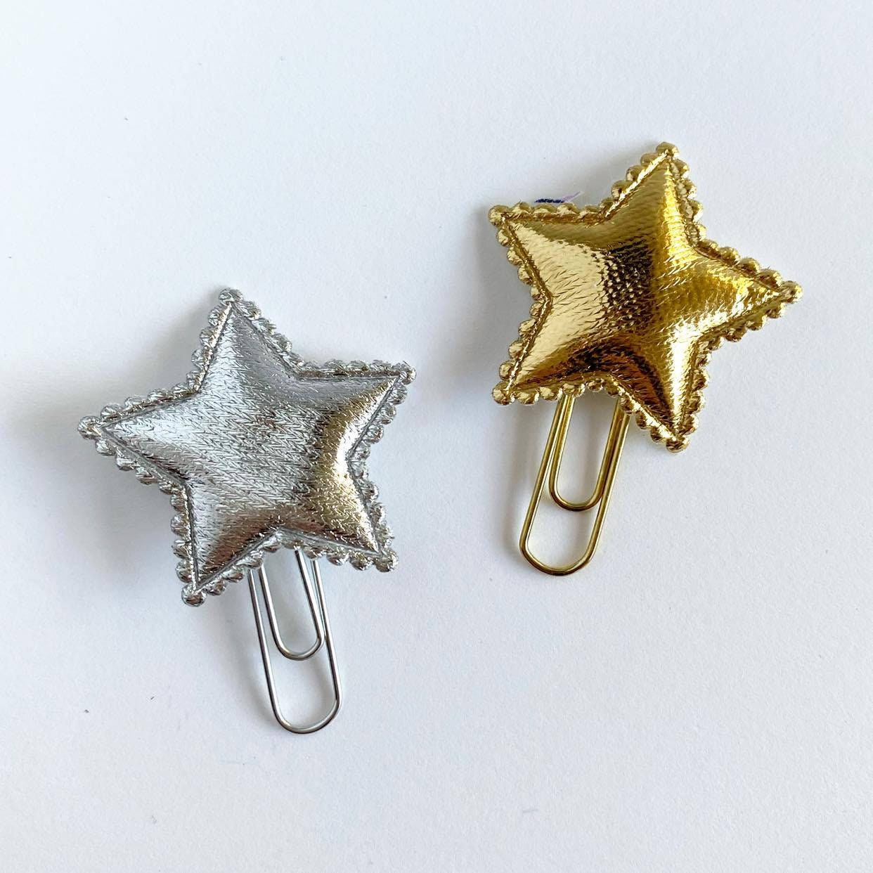 Star Clips | Christmas Clips | Metallic Clips