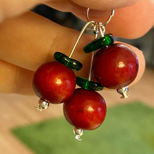 Cranberry Planner Charm | Berries Bead Cluster | Cherries Planner Clip