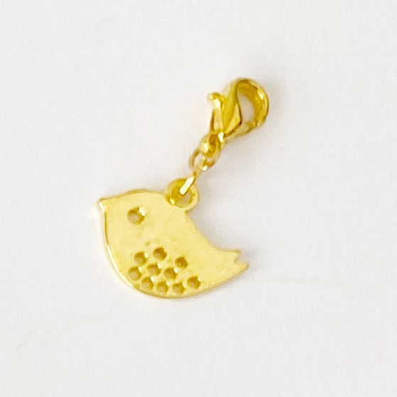 Dotty Bird Charms | Birdie Bookmark | Bird Stitch Marker