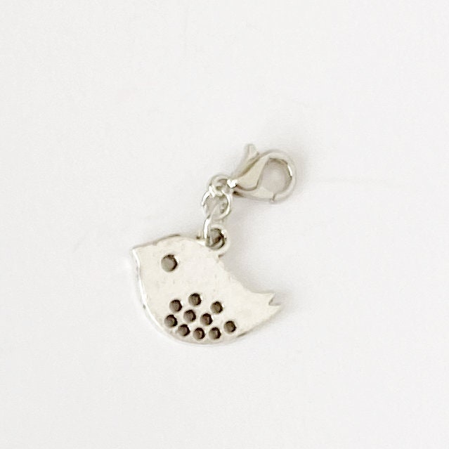 Dotty Bird Charms | Birdie Bookmark | Bird Stitch Marker