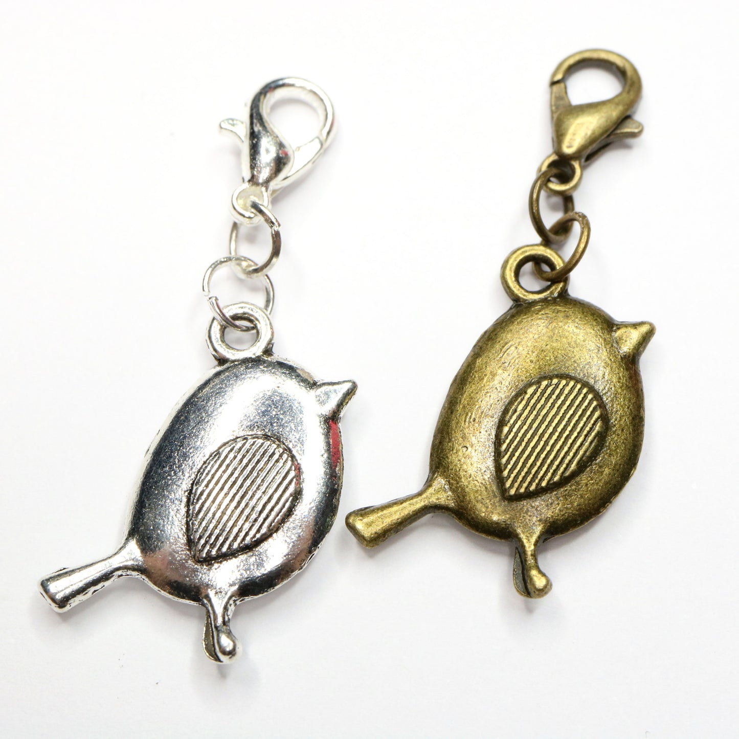 Fat Bird Charms | Birdie Bookmark | Bird Stitch Marker