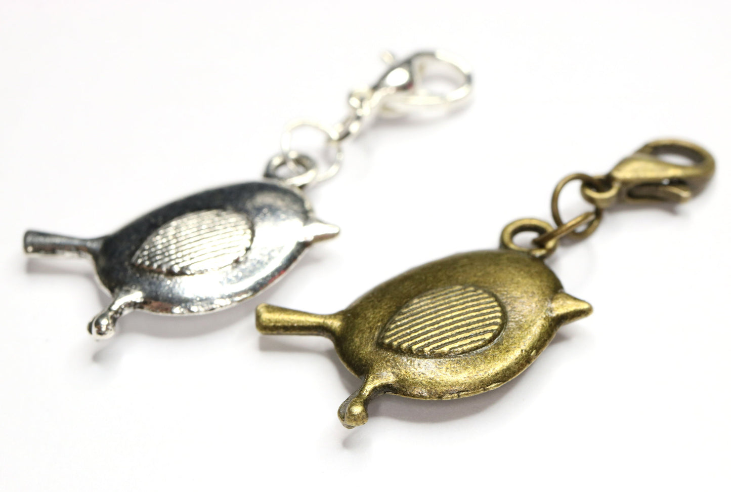 Fat Bird Charms | Birdie Bookmark | Bird Stitch Marker