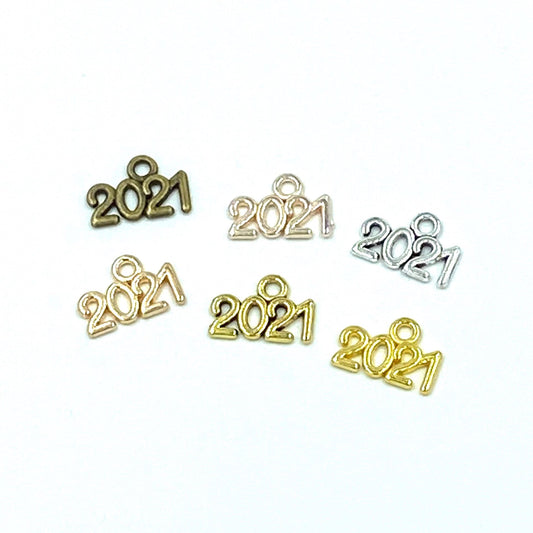 Small 2021 Charm | New Year Clip | 2021 Stitch Marker