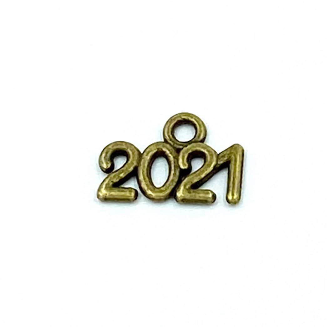 Small 2021 Charm | New Year Clip | 2021 Stitch Marker