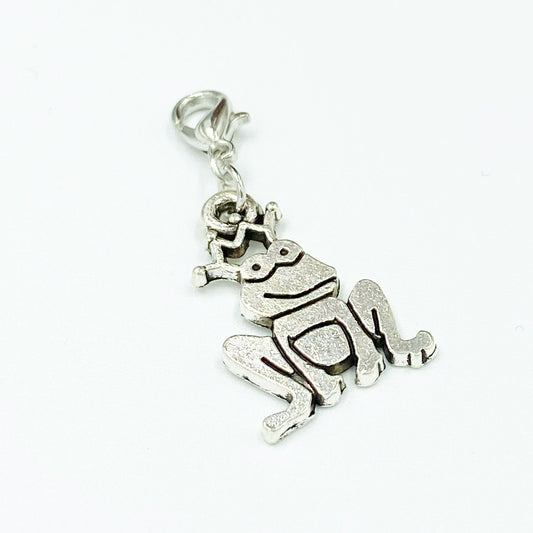 Frog Prince Charm | Kiss a Lot of Frogs Bookmark | Fairytale Stitch Marker