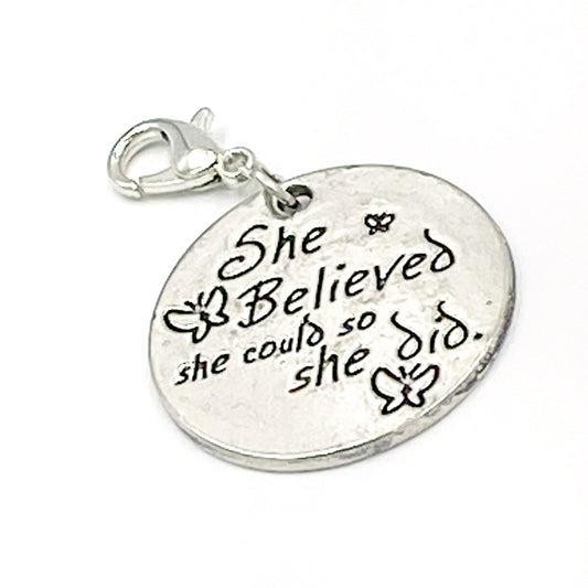 She Believed She Could Charm - Silver-Tone