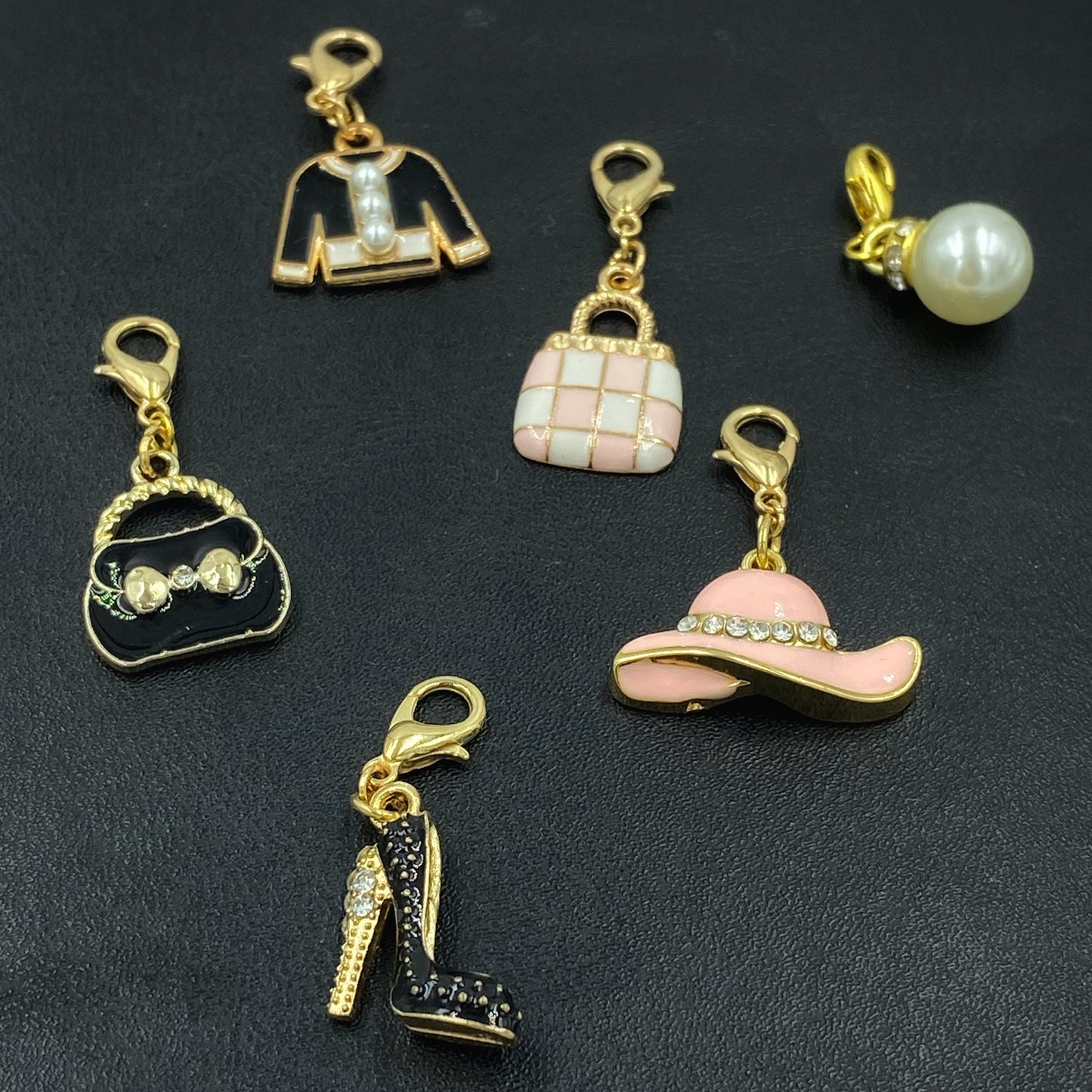 High Fashion Charms | High Heel Bookmark | Handbag Stitch Marker | Couture Charms |Designer Charms