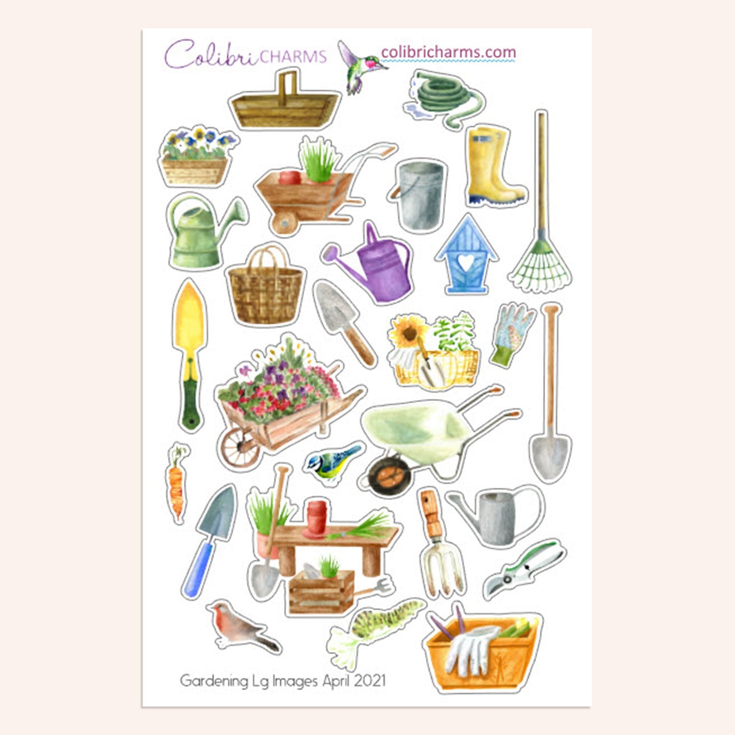 Gardener's Planner Stickers | Gardening Stickers | Plant Lovers Stickers | Seasonal Planner Stickers