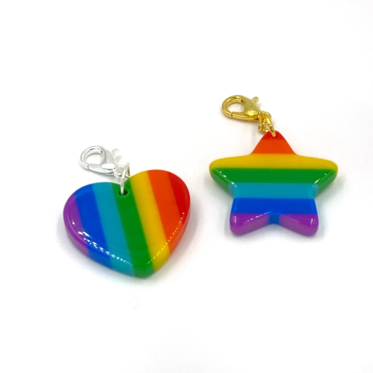 Resin Pride Charms | Gay Pride Stitch Counter| LGBTQ Bookmark