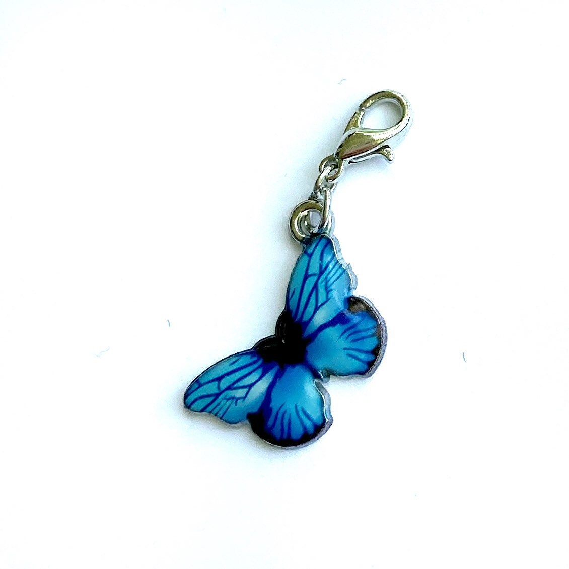 Blue Butterfly Charms | Pollinator Bookmark | Butterfly Clip