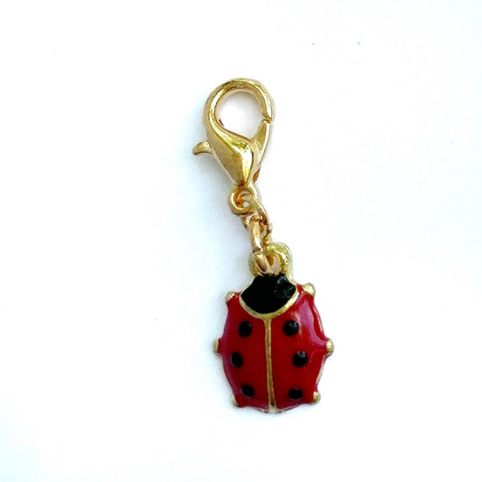Tiny Ladybug Charm | Ladybird Planner Clip | Lady Bug Stitch Marker | Progress Keeper | Counter
