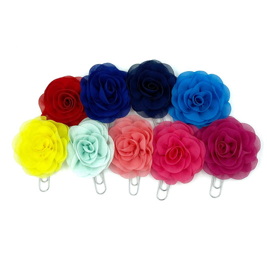 Flower Planner Clips | Colorful Clips | Decorative Clips | Floral Paper Clips