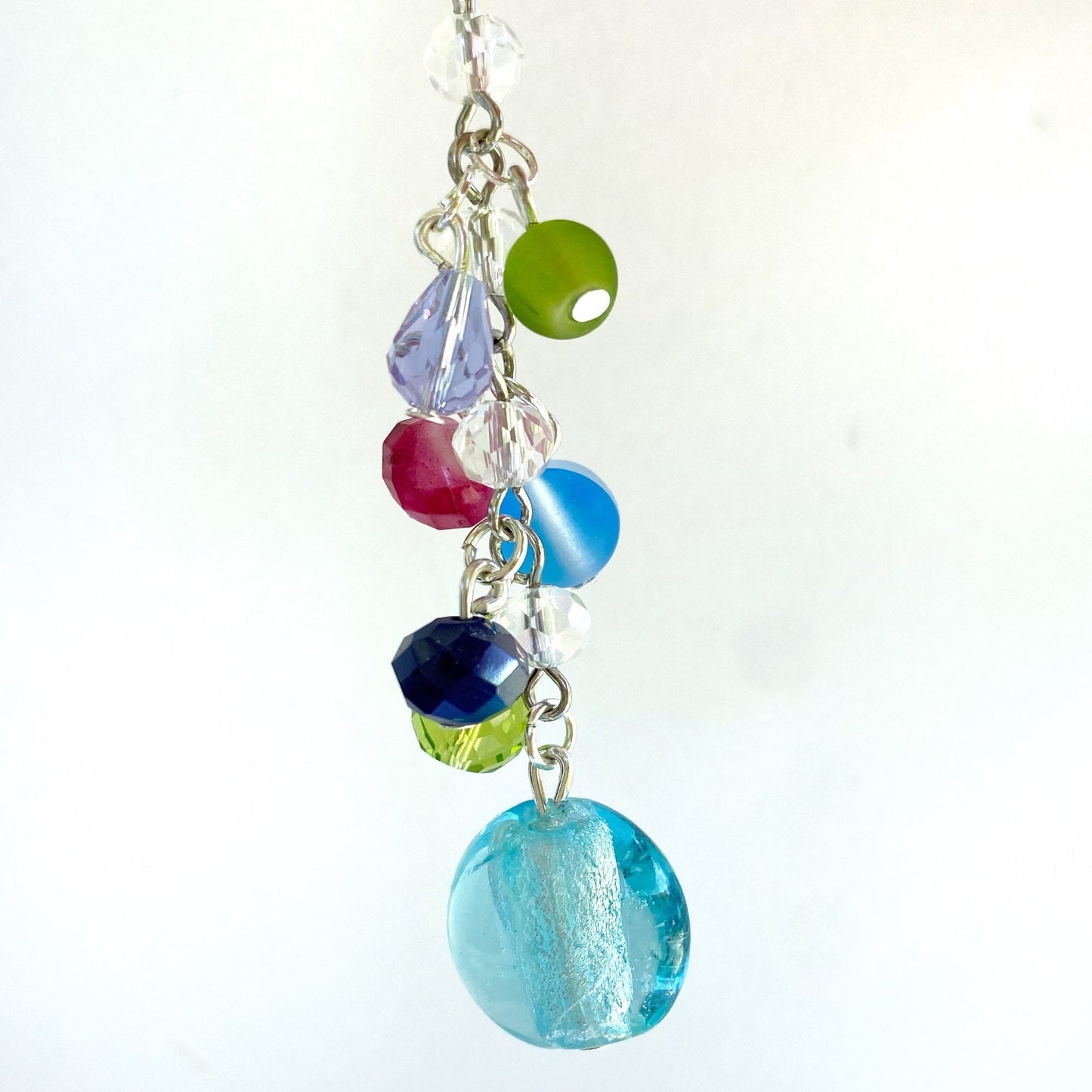 Sprung Beaded Planner Charm | Sparkly Chain | Colorful Bead Dangle