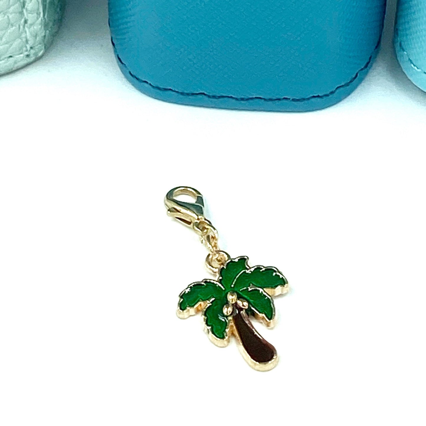 Palm Tree Charm | Tropical Planner Clip | Beach Stitch Marker | Summer Stitch Counter | Progress Keeper