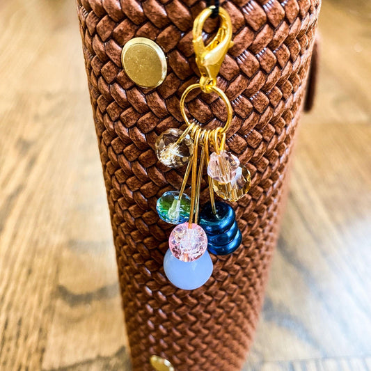 September Beaded Planner Charm | Sparkly Bead Dangle | Colorful Beaded Cluster