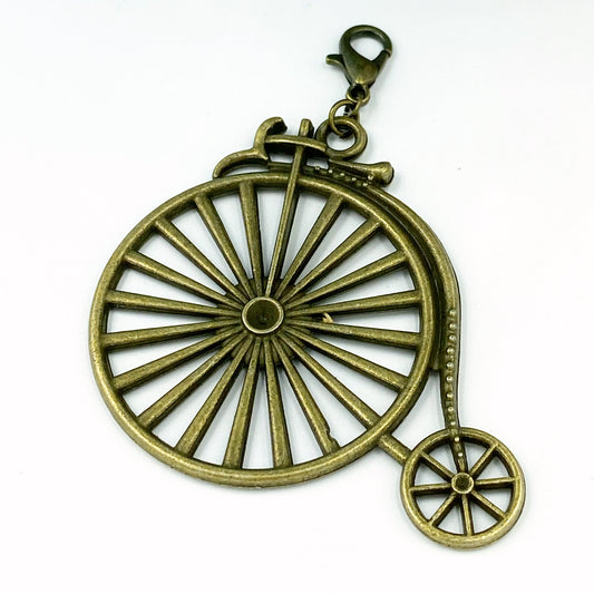 Large Antique Bicycle Charm