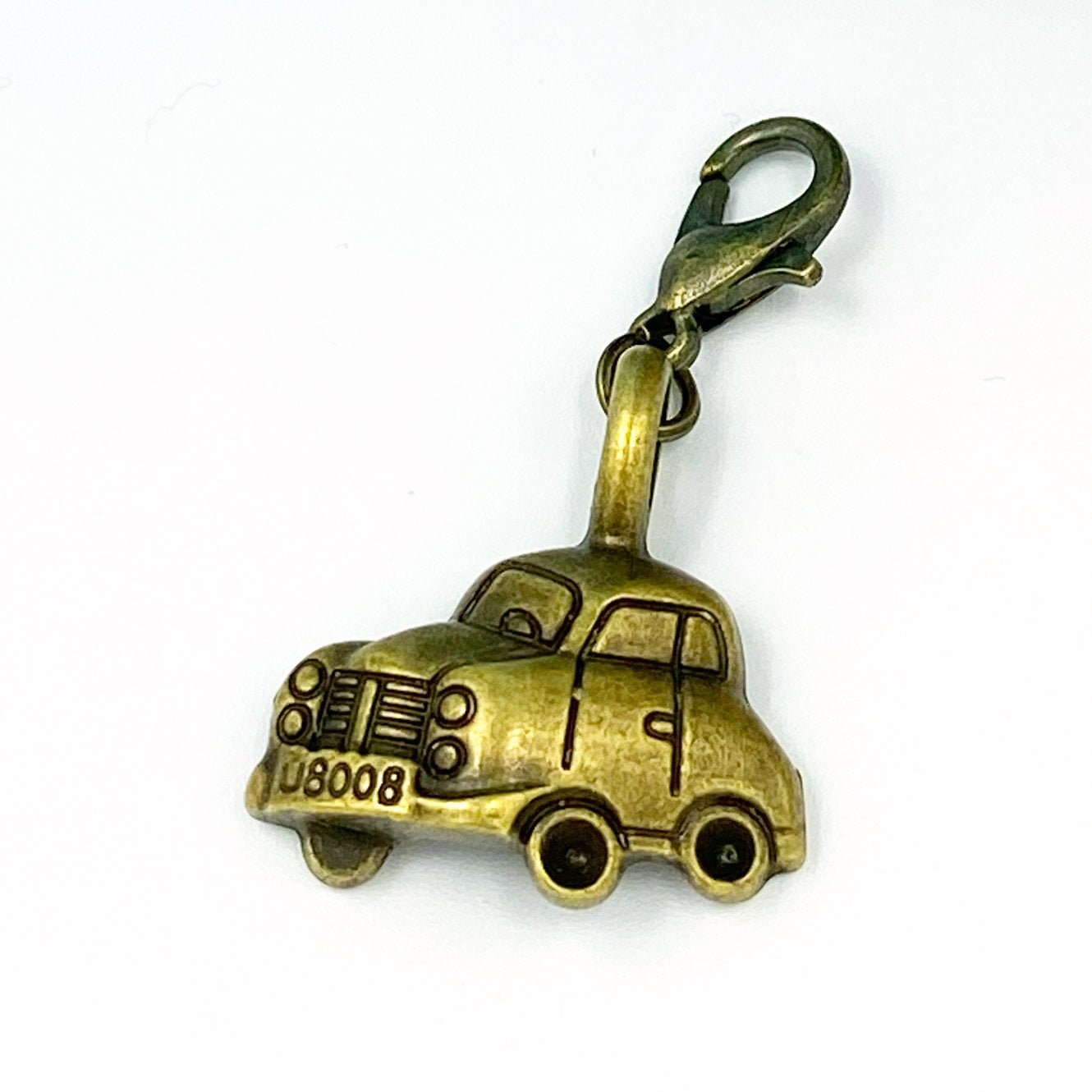 Bronze Car Charm | Travel Bookmark | Automobile Stitch Marker | Progress Keeper | Counter