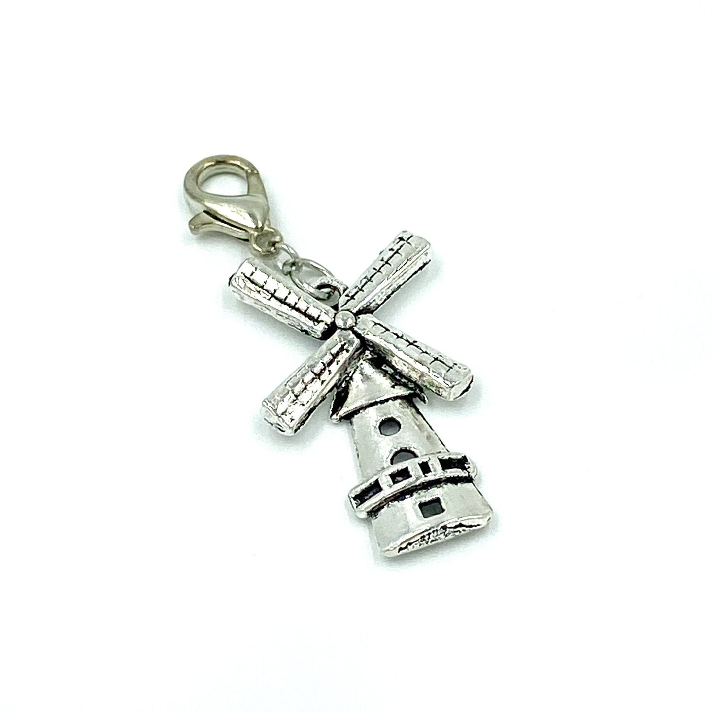 Windmill Charm | Travel Bookmark | Holland Stitch Marker | Netherlands Clip