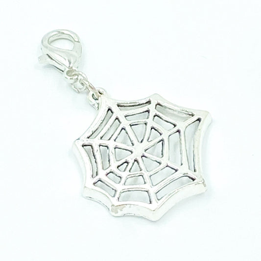 Spider Web Charm | Large Web Bookmark | Halloween Stitch Marker | Progress Keeper