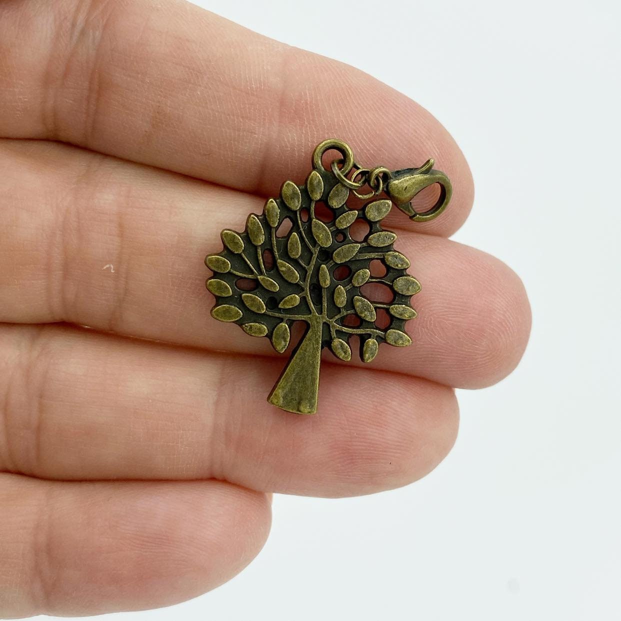 Bronze Apple Tree Charms | Apple Picking Bookmark | Autumn Stitch Marker