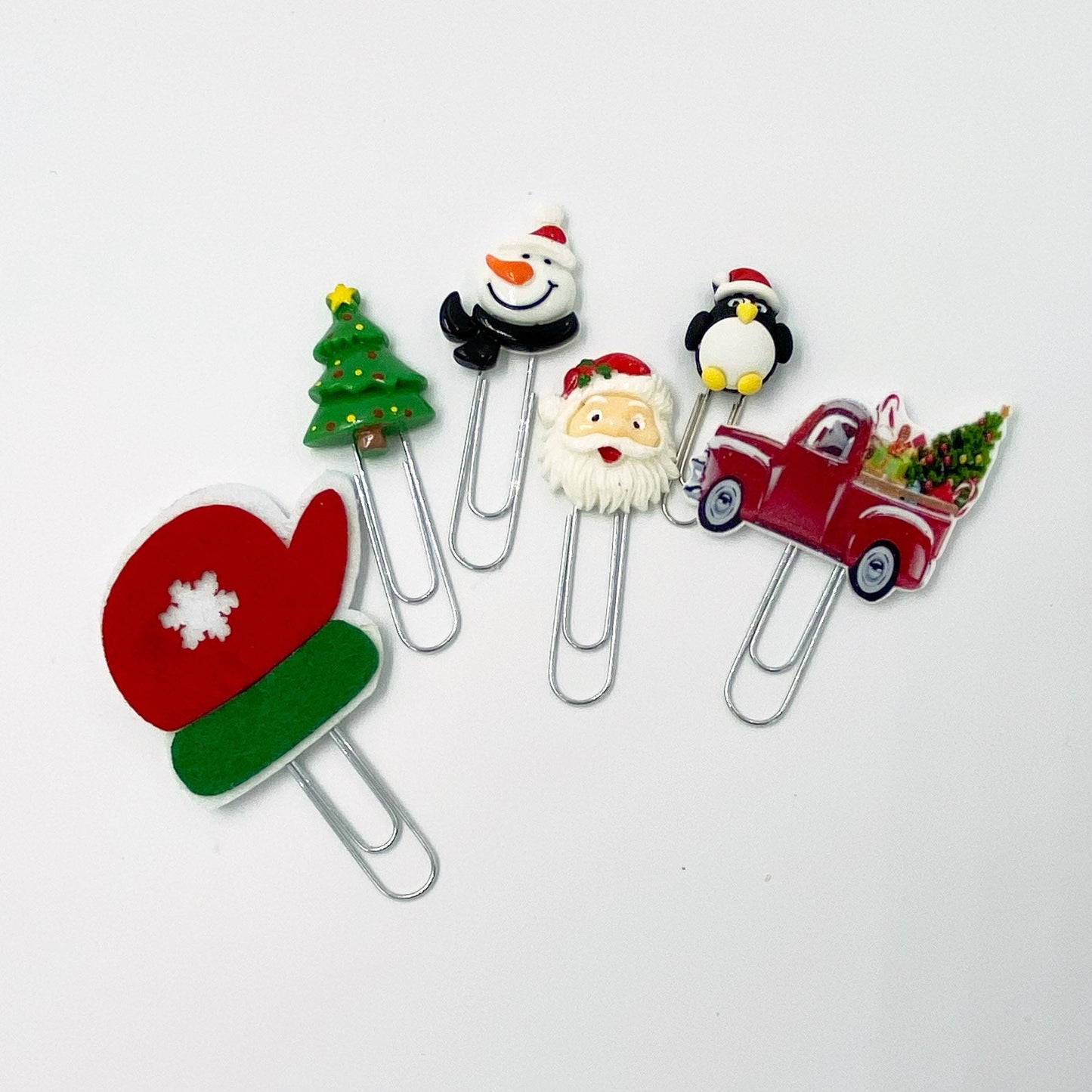 Christmas Clips | Holiday Clips | Penguin Clips | Santa Clip | Mitten Clip