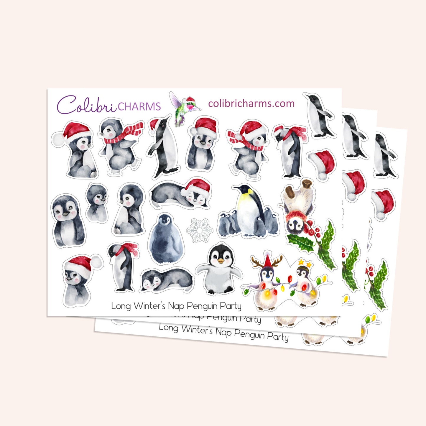 Christmas Planner Stickers | Long Winter’s Nap Stickers | Holiday Stickers | Seasonal Planner Stickersr