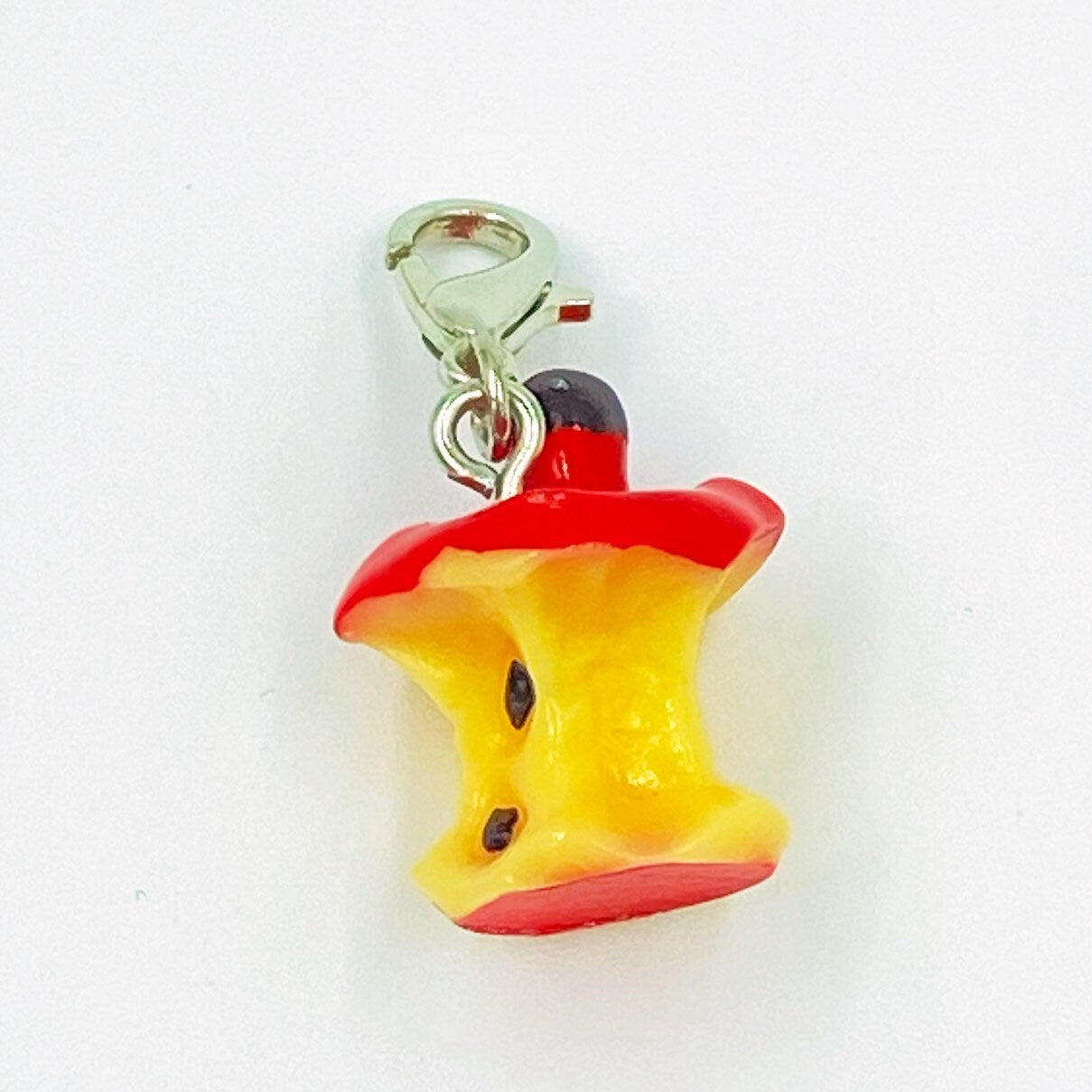 Apple Core Resin Charm | Harvest Stitch Marker | Autumn Bookmark