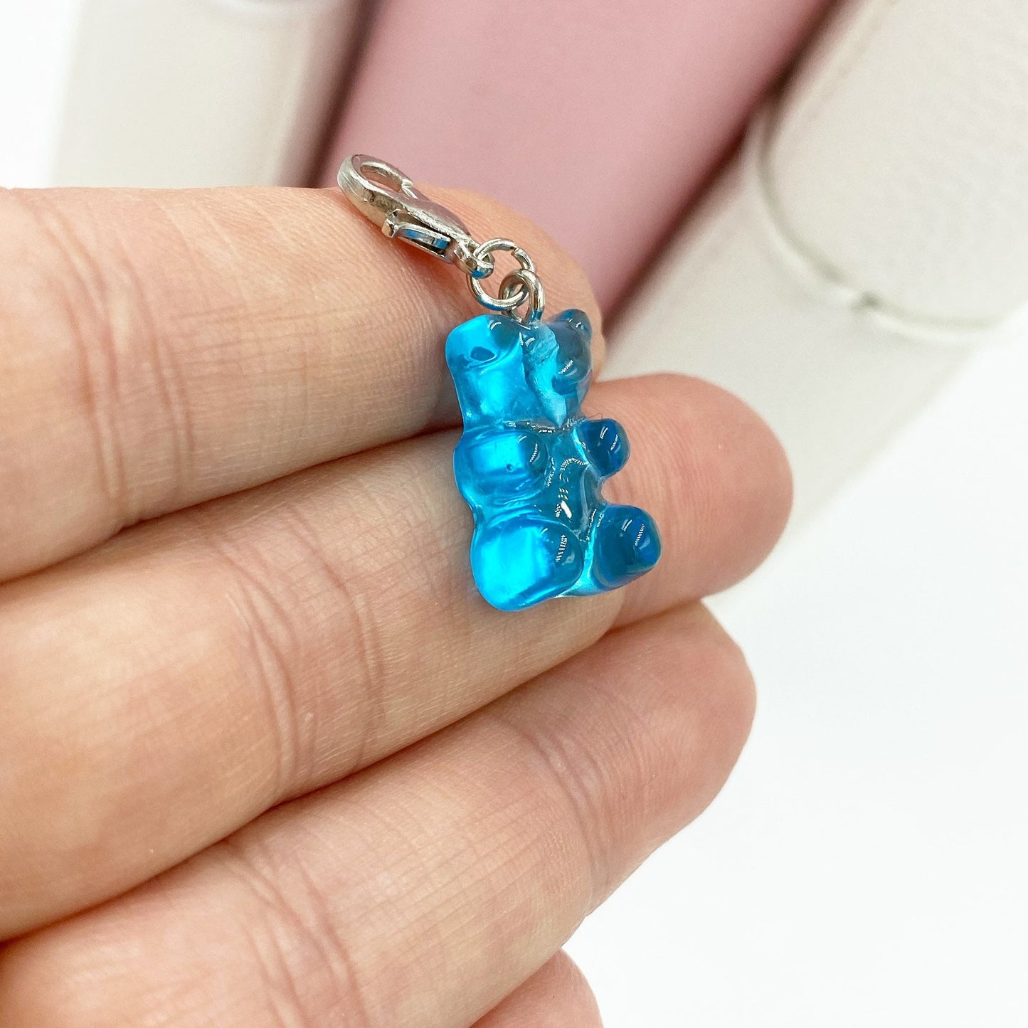 Resin Gummy Bear Charm | Candy Bookmark | Gummies Stitch Marker