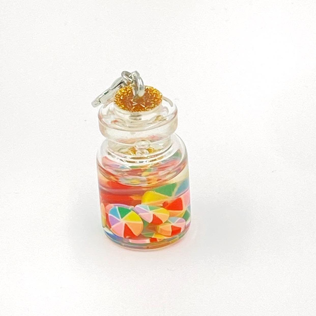 Resin Candy Jar Charm | Candy Bookmark | Sweets Stitch Marker