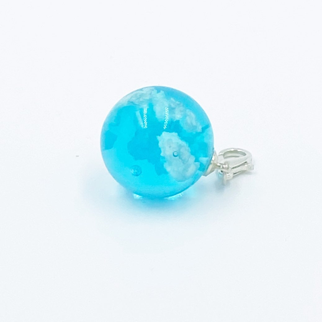 Cloud Sphere Planner Charm | Weather Bookmark | Cloudy Stitch Counter | Spring Skies Planner Clip