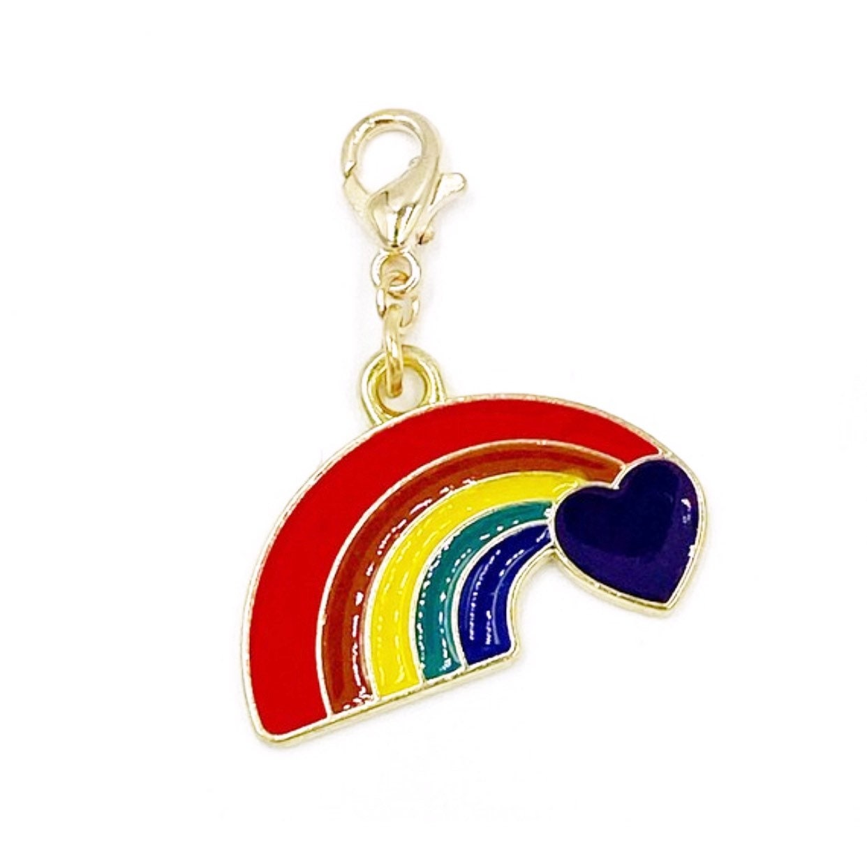 Enamel Rainbow Charms | Colorful Bookmark | Rainbow Stitch Counter | Progress Keeper