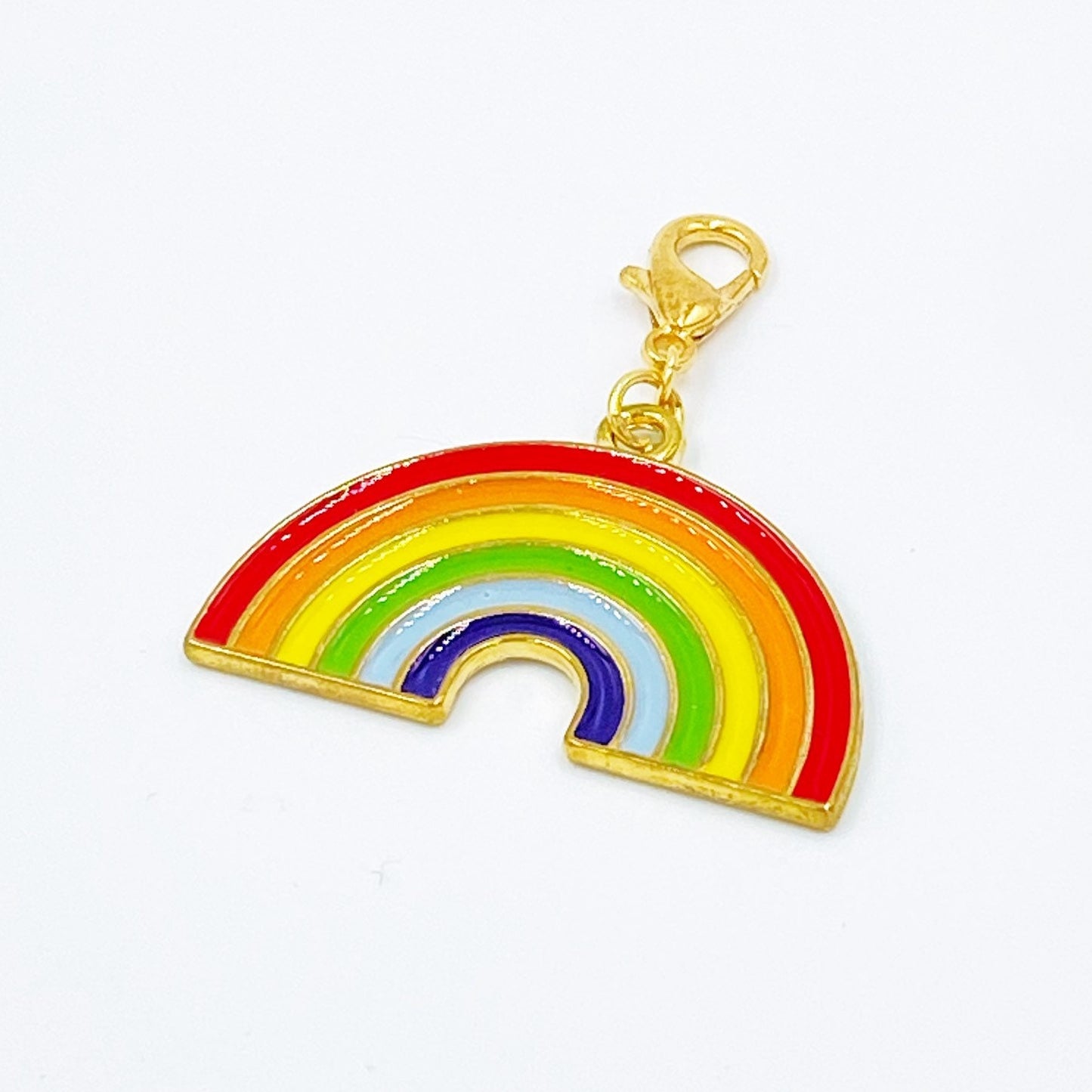 Enamel Rainbow Charms | Colorful Bookmark | Rainbow Stitch Counter | Progress Keeper