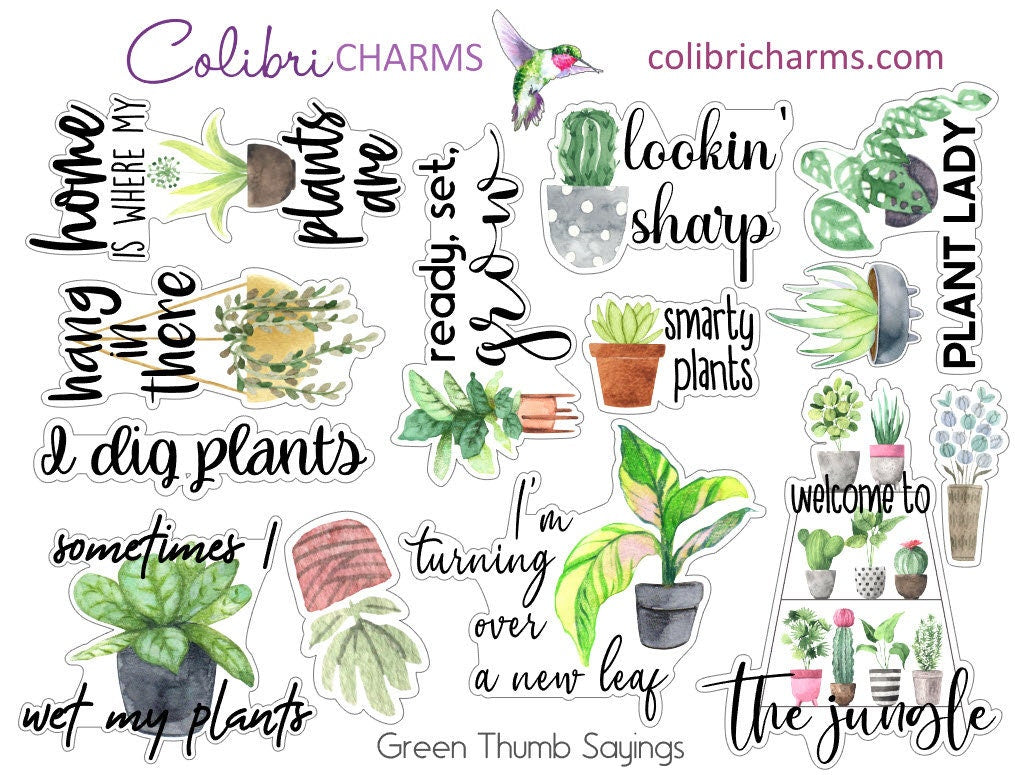 Plant Lovers Planner Stickers