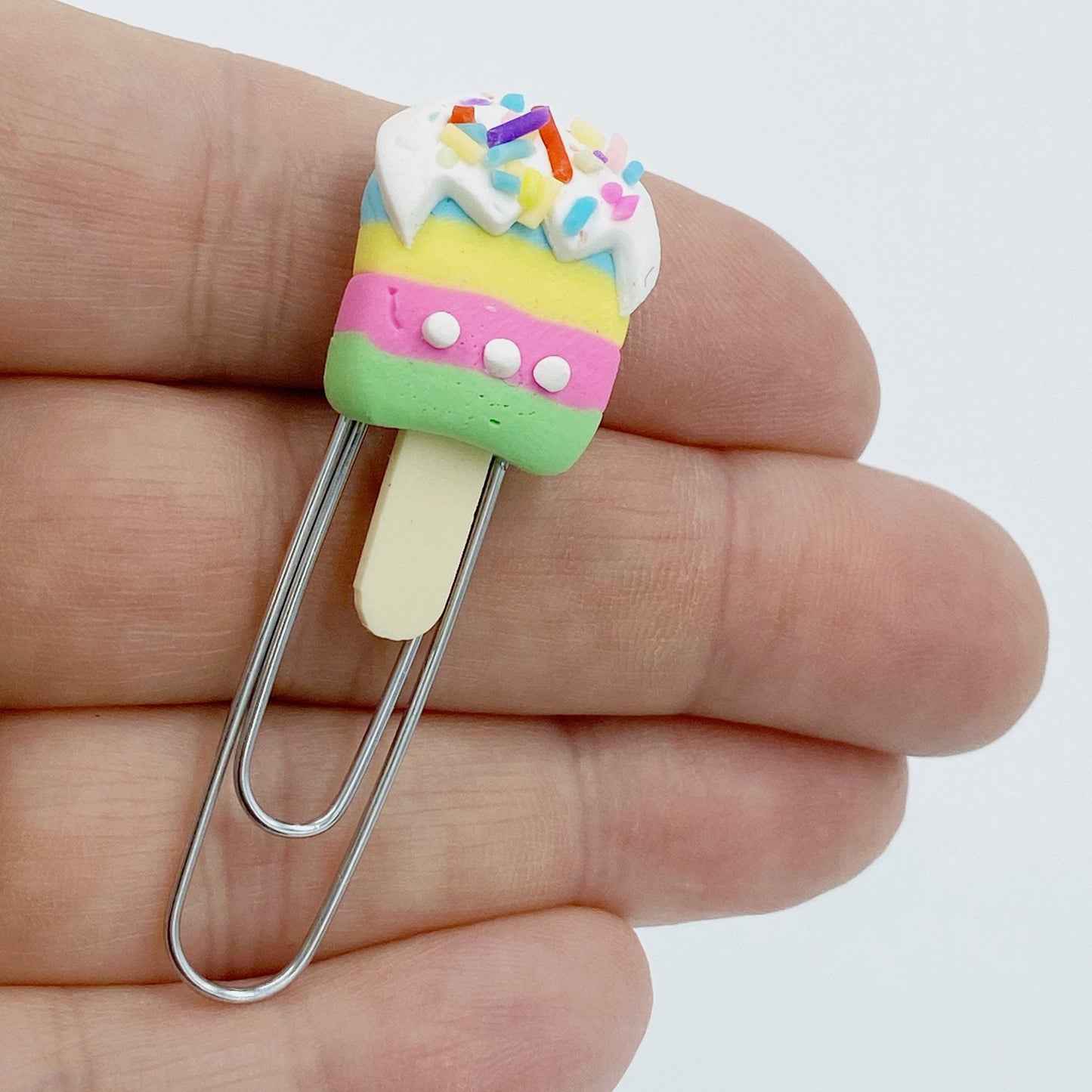 Ice Pop Planner Clips | Colorful Popsicle Clips | Planner Ice Cream Clips | Fancy Paper Clip