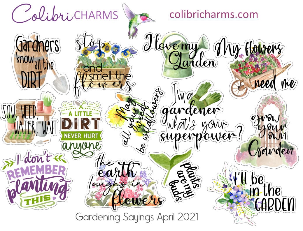 Gardener's Planner Stickers | Gardening Stickers | Plant Lovers Stickers | Seasonal Planner Stickers