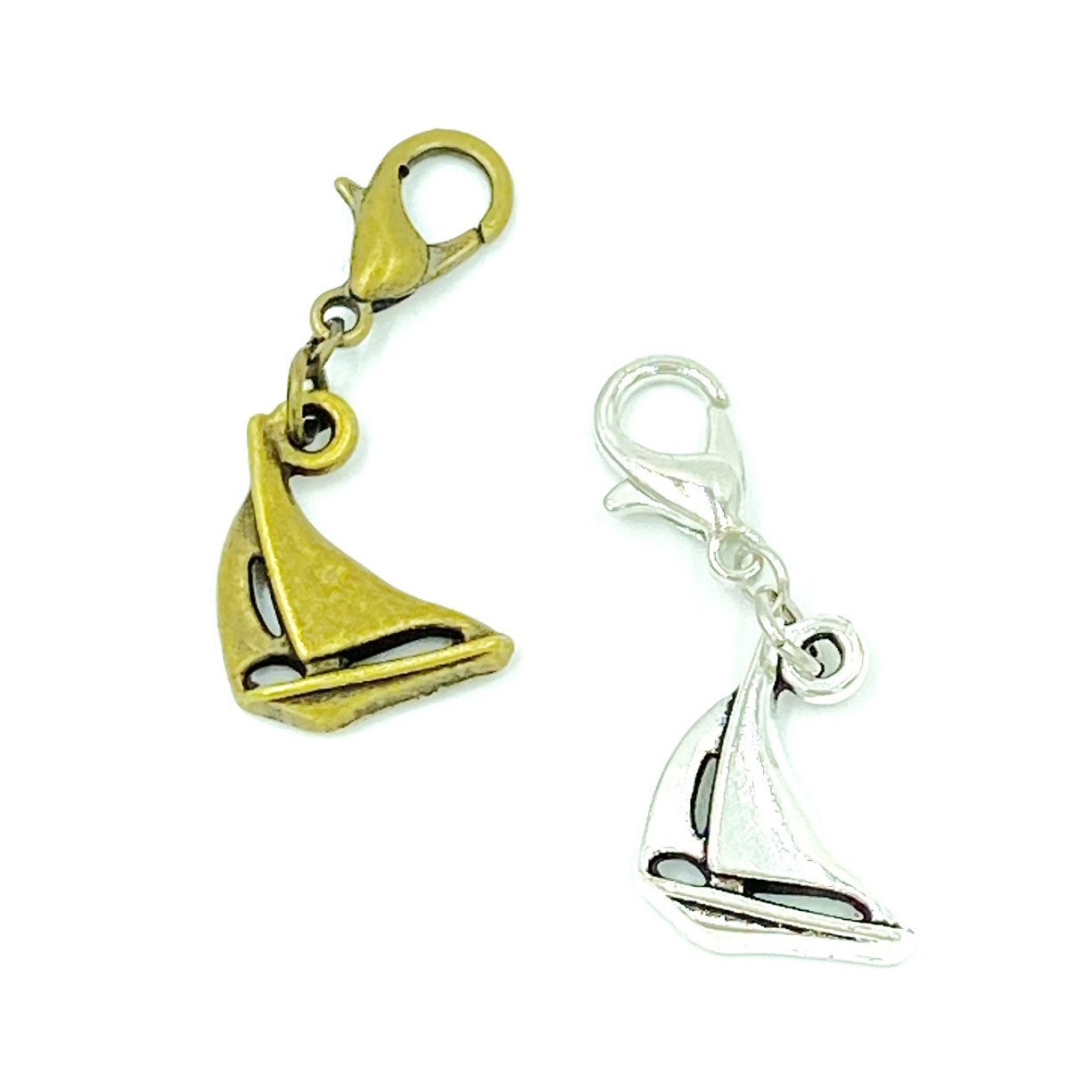 Small Sailboat Planner Charm | Nautical Bookmark | Seaside Stitch Marker | Progress Keeper | Counter | Beach | Nantucket Holiday