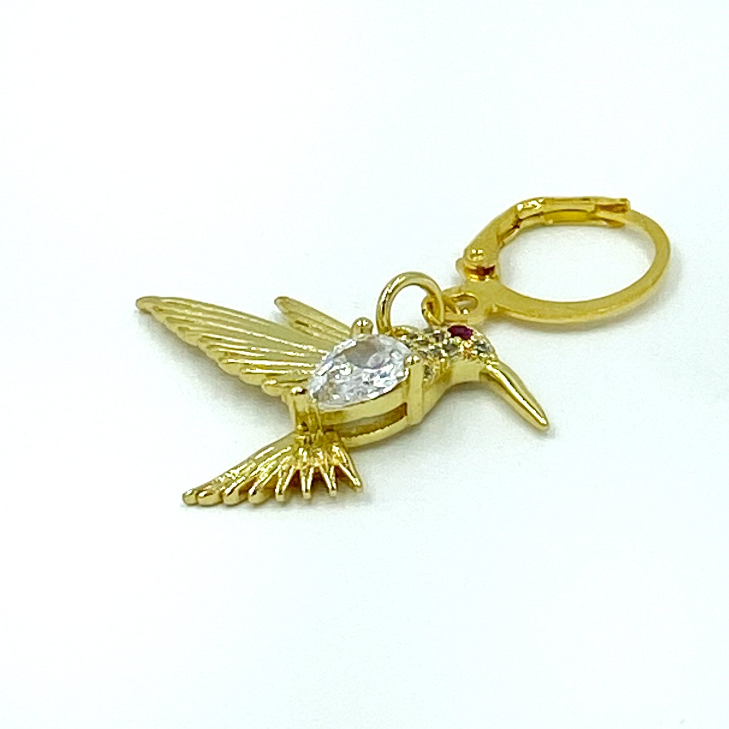 Hummingbird Rhinestone Planner Charm | Bird Clip | Stitch Marker | Bookmark | Progress Keeper | Counter